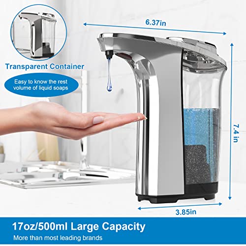 Automatic Soap Dispenser with Infrared Sensor, Adjustable Levels