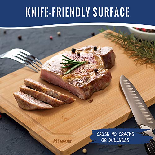 4-Piece XL Bamboo Cutting Boards Set with Juice Groove