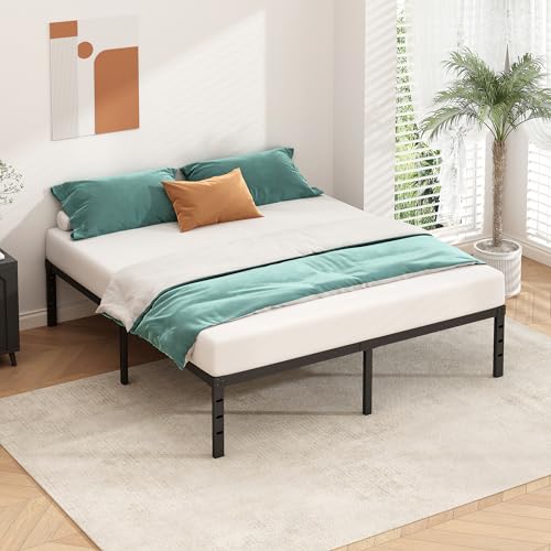 14 Inch Metal Platform Bed Frame, Strong Support, Full Size