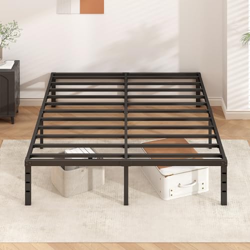 14 Inch Metal Platform Bed Frame, Strong Support, Full Size