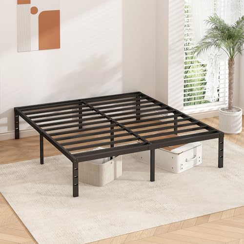 14 Inch Metal Platform Bed Frame, Strong Support, Full Size