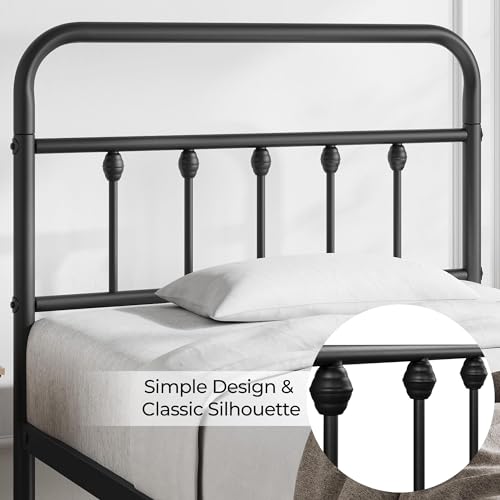 Yaheetech Metal Platform Bed Frame with Victorian Style