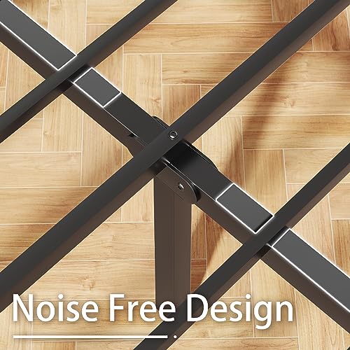 Fluest Queen Bed Frame with Storage & All-Metal Support