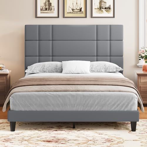 YITAHOME Queen Size Upholstered Bed Frame with Headboard