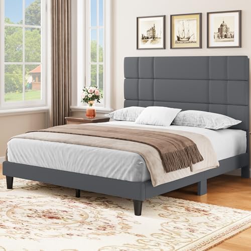 YITAHOME Queen Size Upholstered Bed Frame with Headboard