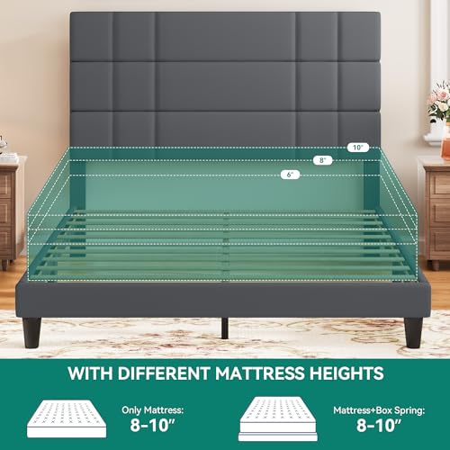 YITAHOME Queen Size Upholstered Bed Frame with Headboard