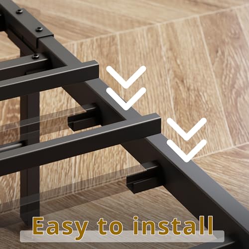 ANCTOR Twin XL Bed Frame with Storage Headboard