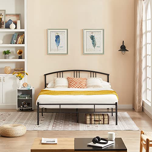 VECELO Queen Metal Bed Frame with Headboard/Footboard