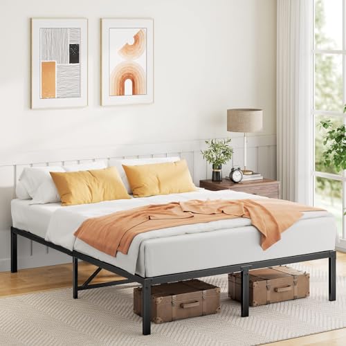 Marsail Metal Platform Bed Frame with Enhanced Support