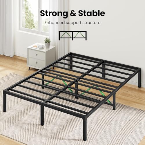 Marsail Metal Platform Bed Frame with Enhanced Support