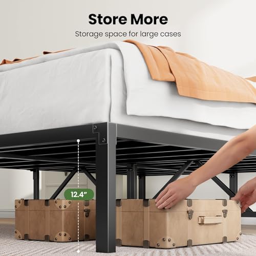 Marsail Metal Platform Bed Frame with Enhanced Support