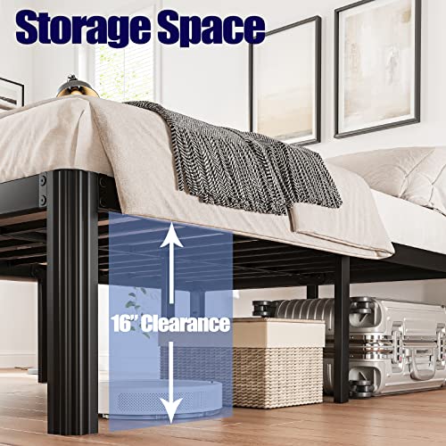 18in Full Size Metal Bed Frame - Black