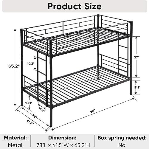 Convertible Metal Bunk Beds for Kids & Youths