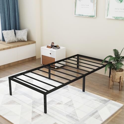 Sturdy Metal Twin Bed Frame - No Box Spring Needed