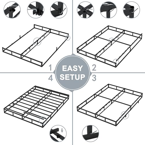 5 Inch Queen Box Spring Bed Base, Easy Assembly