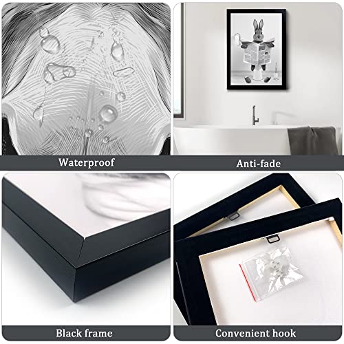 Funny Donkey Animal Prints Bathroom Sign, Toilet Room Decor