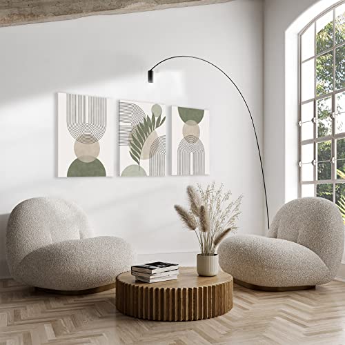 Set of 3 Sage Green Boho Wall Art