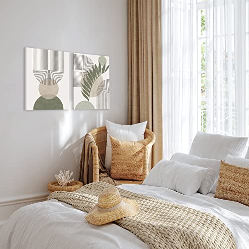 Set of 3 Sage Green Boho Wall Art