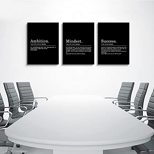 Entrepreneur Motivational Quotes Canvas Wall Art Set
