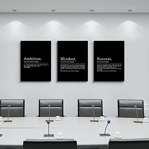 Entrepreneur Motivational Quotes Canvas Wall Art Set
