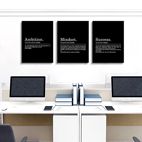 Entrepreneur Motivational Quotes Canvas Wall Art Set