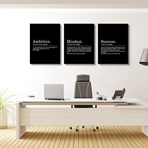 Entrepreneur Motivational Quotes Canvas Wall Art Set