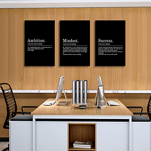 Entrepreneur Motivational Quotes Canvas Wall Art Set
