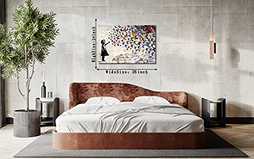 Banksy Street Graffiti Canvas Prints for Modern Home