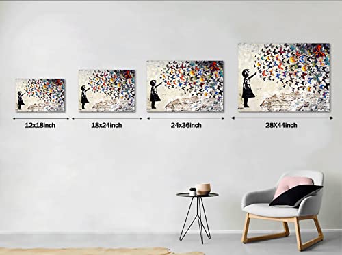 Banksy Street Graffiti Canvas Prints for Modern Home