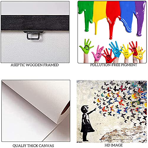 Banksy Street Graffiti Canvas Prints for Modern Home