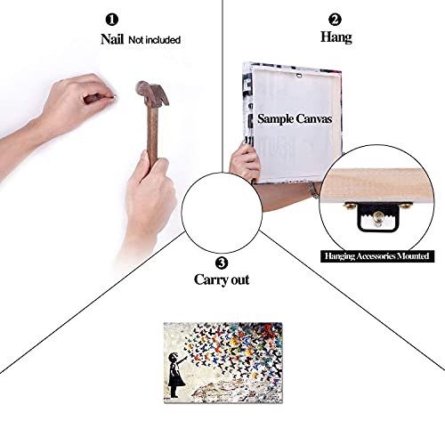 Banksy Street Graffiti Canvas Prints for Modern Home