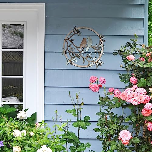 Metal Bird Wall Art Decor for Home & Garden