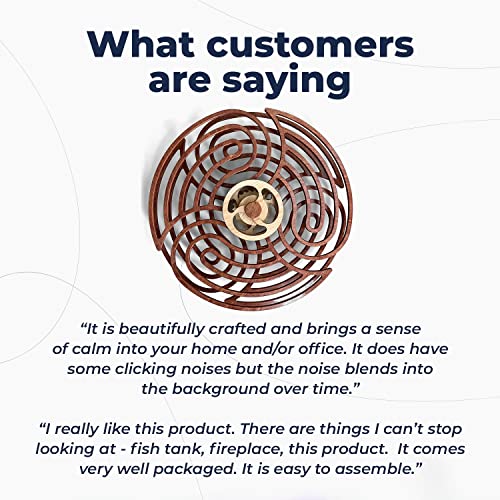 Hand Crafted Wood Kinetic Wall Art - Canyon Brown