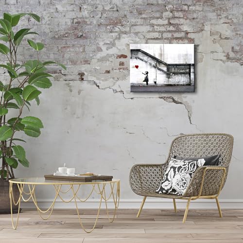 Banksy Grafitti Girl Red Balloon Canvas Prints Home Decor
