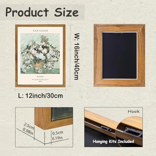 Sage Green Framed Canvas Wall Art Set - Vintage Flower Art Prints