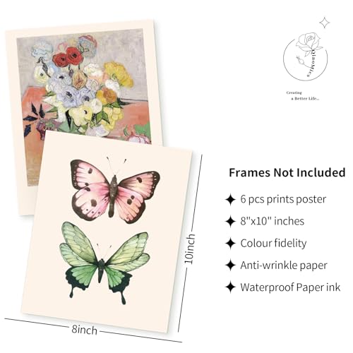 Chic Flower Market Wall Art Prints Set