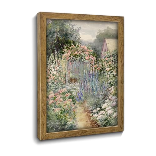 Monet Flower Garden Print for Home Decoration Gallery Frame