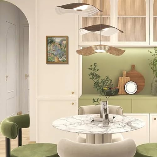 Monet Flower Garden Print for Home Decoration Gallery Frame