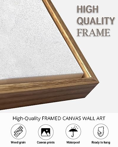 Boho Black Abstract Geometric Wall Art Decor Canvas