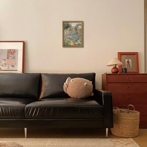 Monet Flower Garden Print for Home Decoration Gallery Frame