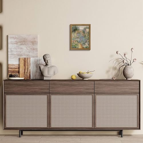 Monet Flower Garden Print for Home Decoration Gallery Frame