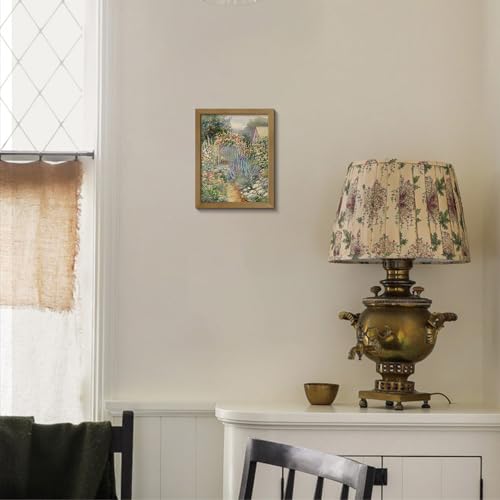 Monet Flower Garden Print for Home Decoration Gallery Frame