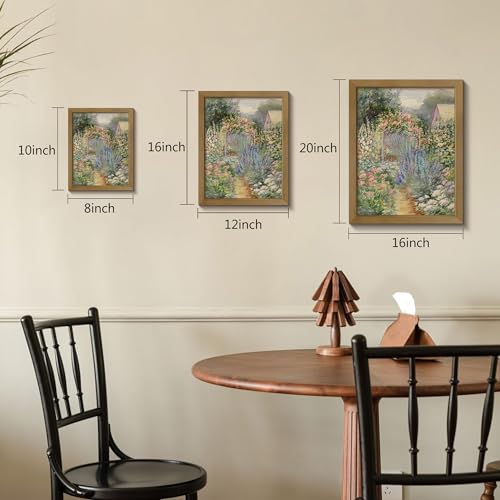 Monet Flower Garden Print for Home Decoration Gallery Frame