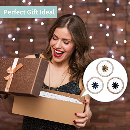 3 Piece Farmhouse Wall Decor Set with Interchangeable Flowers