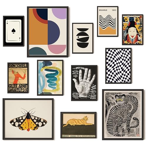 Eclectic Vintage Wall Art Prints for Home Decor