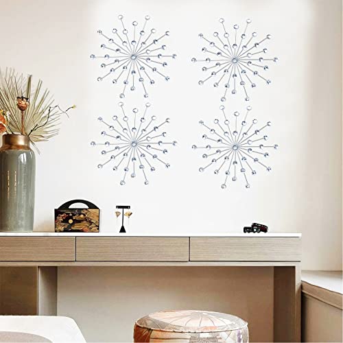 Bling Crystal Sun Burst Wall Art Décor Set