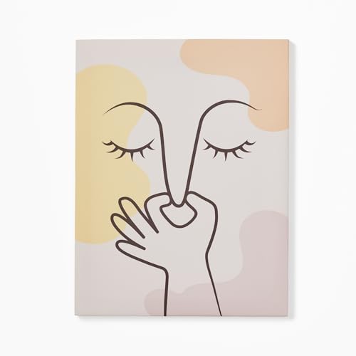 Boho Funny Bathroom Canvas Wall Art Decor Set