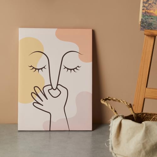 Boho Funny Bathroom Canvas Wall Art Decor Set