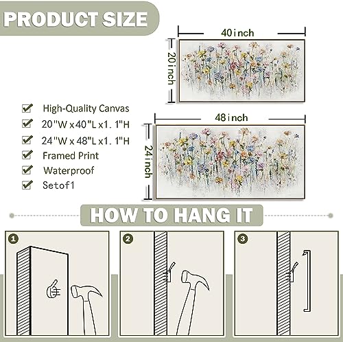 Floral Canvas Wall Art for Any Room - Framed