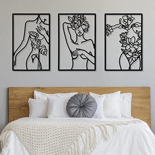Abstract Woman Metal Wall Art Decor for Home